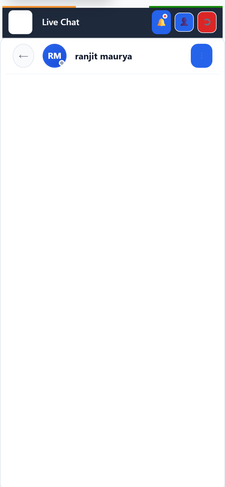 Support chat composer — customer inquiry handoff.